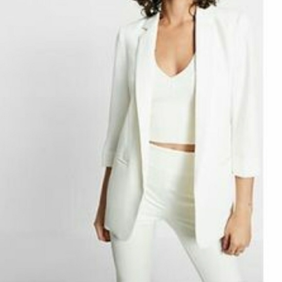 Cream Express One Front-Button Blazer - Picture 4 of 8